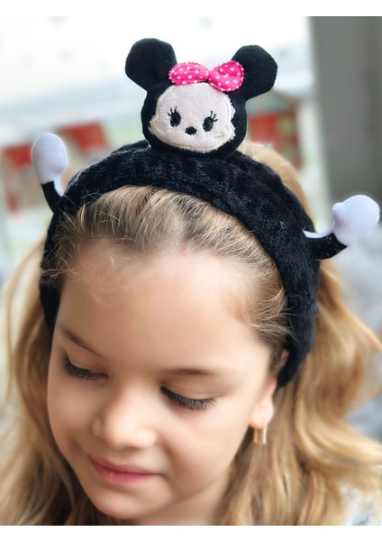 Peluş Oyuncak Minnie Mouse Fare 3D Boyutlu Yumuşak Lastikli Bebek Çocuk Kadın Bandana Saç Bantı fiyatları