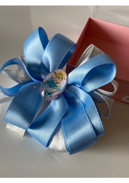 Sindirella Broşlu Kız Çocuk Bebek Doğum Günü Hediye Pensli Toka