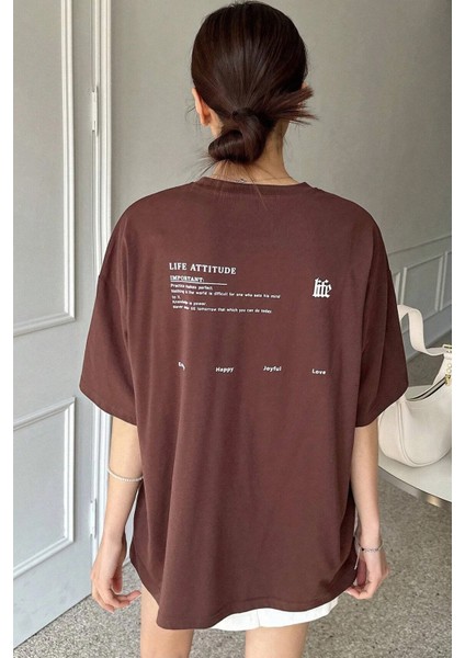 Unisex Life Baskılı T-Shirt modelleri