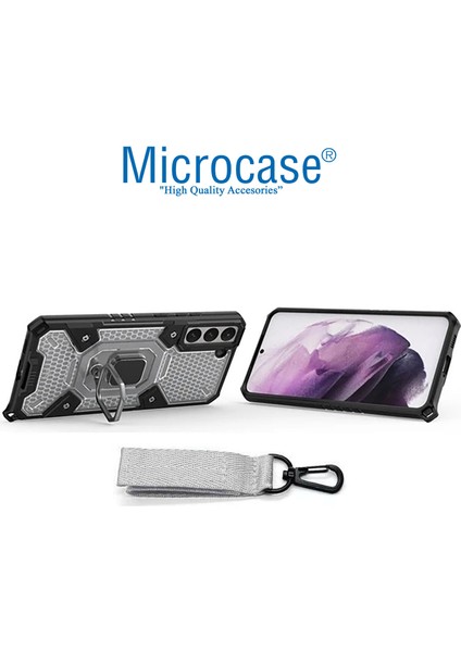 Samsung Galaxy S22 Capsule Serisi Kayış Askılı Yüzük Standlı Armor Kılıf - AL8119 fiyatları