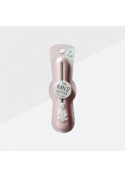 Pembe Plastik Saplı Metal Maket Bıçağı Falçata