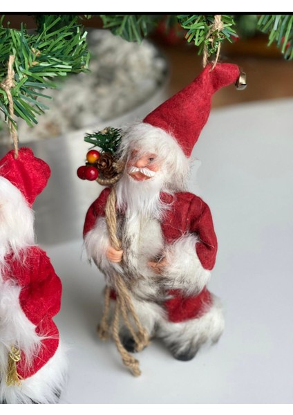Ithal Koleksiyonluk Yılbaşı Lüks Sevimli Noel Baba Oyuncak Çam Ağacı Süsü Dekor Biblo Büyük 25-30CM indirimleri