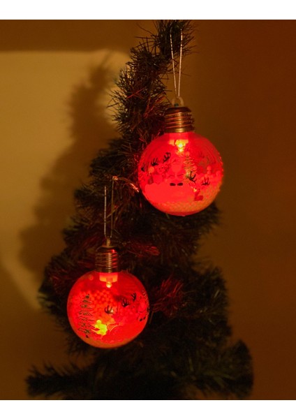 Yılbaşı Noel Baba Geyikli Kar Taneli Işıklı Lüks Koleksiyonluk Fanus Çam Ağacı Top Süs Dekor Tekli modelleri