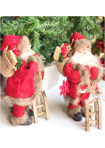 Ithal Koleksiyonluk Yılbaşı Lüks Dekorasyon Kızaklı Noel Baba Oyuncak Biblo Çam Ağacı Süsü Dekor fiyatları