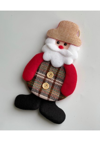 Yeni Yıl Yılbaşı Lüks Ithal Koleksiyonluk Büyük Çam Ağacı Süsü Pofuduk 3 Boyutlu Noel Baba fiyatları