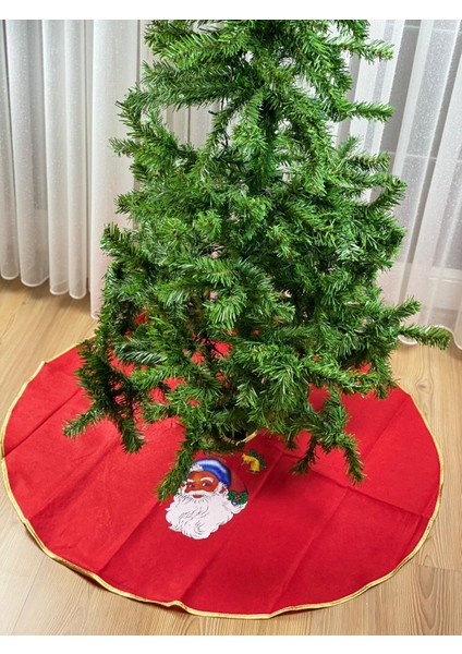 Yeni Yıl Yılbaşı Özel Noel Baba Hediye Süslü Çam Ağcı Alt Örtüsü