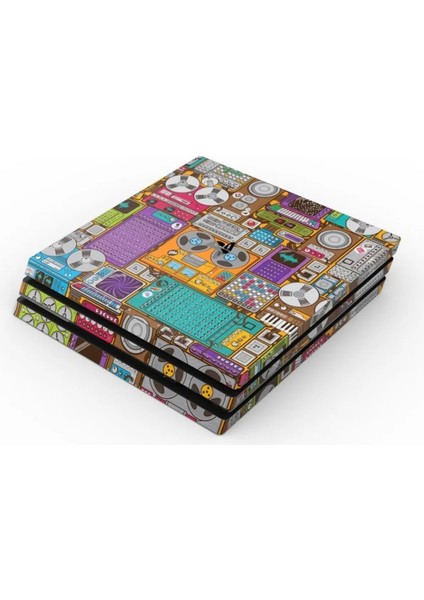 Müzik Mix Playstation 4 Pro Full Sticker Kaplama