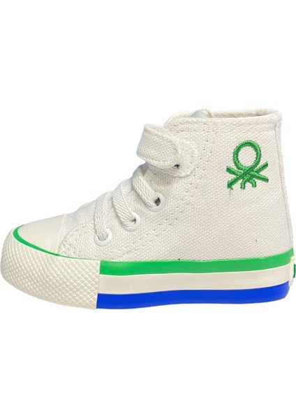 Benetton Bebe Beyaz Yeşil Çocuk Spor Ayakkabı