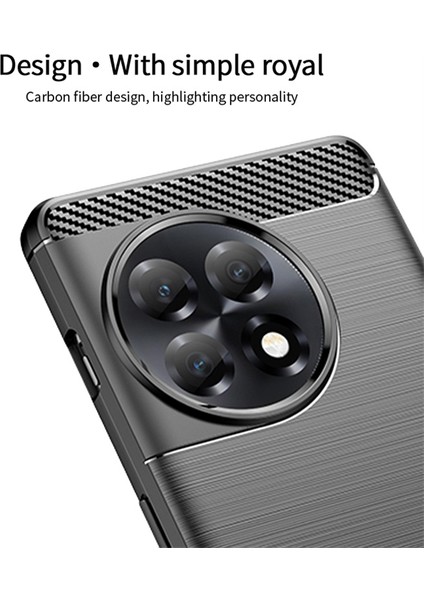 Oneplus 11R 5g / Ace 2 5g Karbon Fiber Telefon Için Fırçalanmış Tpu Kılıfı (Yurt Dışından) modelleri