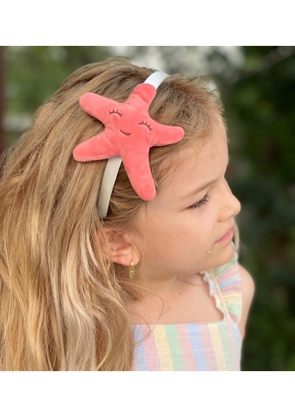 Yeni Sezon Yazlık Sevimli 3D Boyutlu Deniz Yıldızı Nar Çiçeği Taç Çocuk Yetişkin Tacı