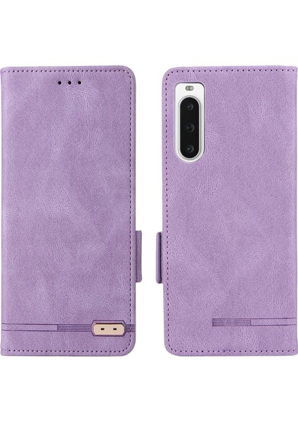 Sony Xperia 10 V Telefon Cüzdan Pu Deri Donanım Dekoru Stand Telefon Kılıfı (Yurt Dışından)