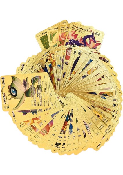Pokemon Özel Seri 15 Adet Gold Kart ve Pokemon Kart Albümü modelleri
