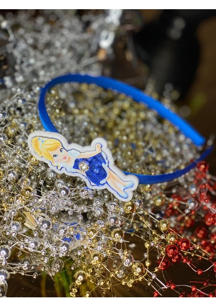 3D Boyutlu Hareketli Pullu Taşlı Prenses Çocuk Tacı Saten Taç Saks Mavi fiyatları