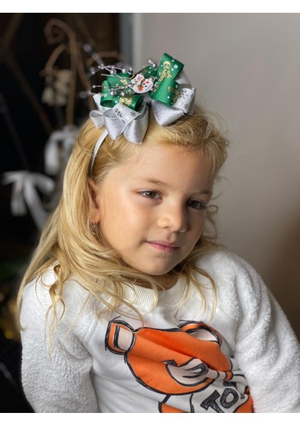 Özel Tasarım Kardan Adam Gümüş Toplu Fiyonklu Saten Tacı Çocuk Yetişkin Taç fiyatları