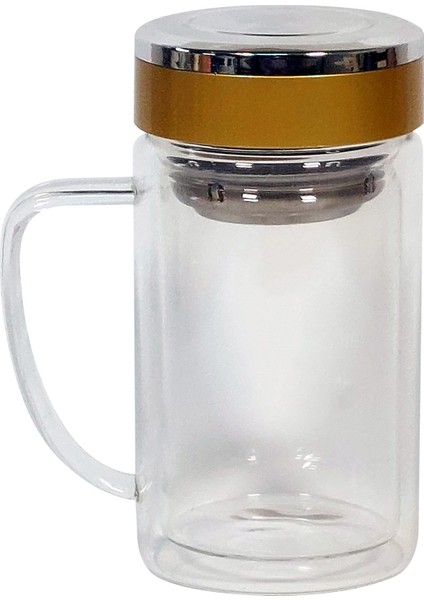 TRM163 Çift Cidarlı Cam Kupa