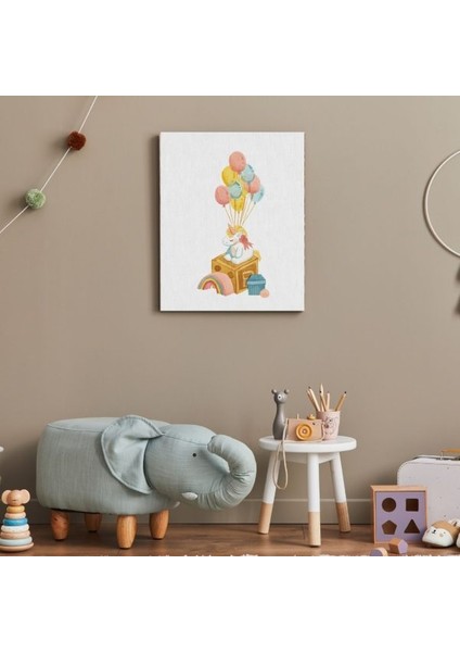 Sevimli Eşyalarım Bebek Çocuk Odası Kanvas Tablo