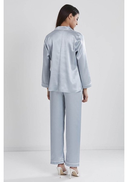 Saten Pijama Takımı 1200 Mist