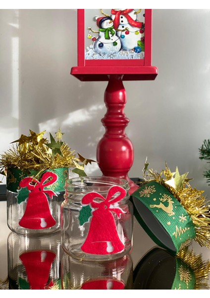 Yeni Yıl Yılbaşı Lüks Süslü Hediyelik Şeker Sunum Kutusu Dekorasyon Şekerlik Çan Zil Tek Adet fırsatları