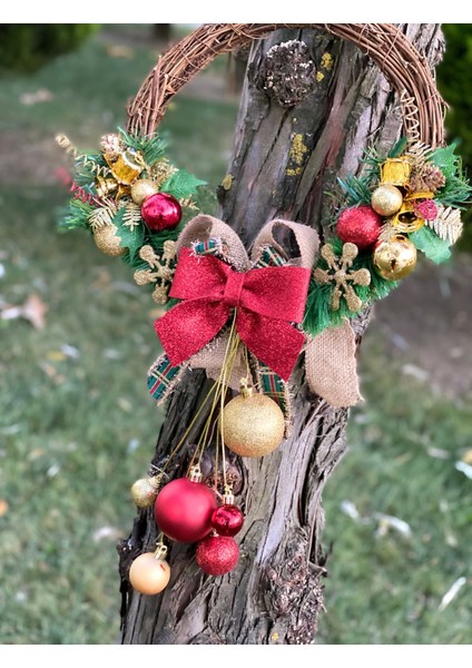 Özel Tasarım Lüks Ahşap Çelenk Kapı Duvar Süsü Fiyonklu Toplu Sarkıt modelleri