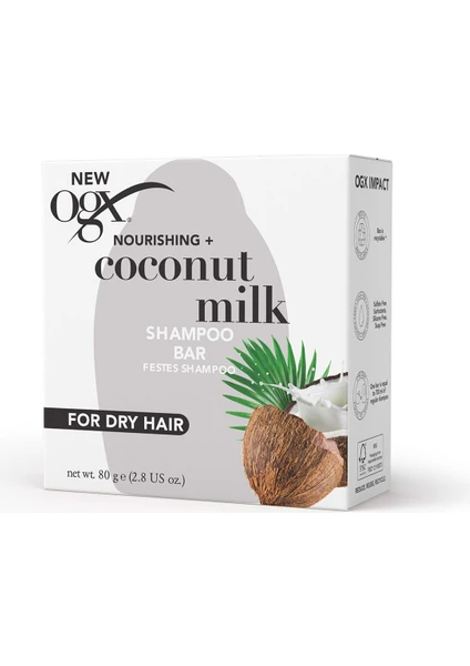 Coconut Milk Katı Şampuan 80 gr