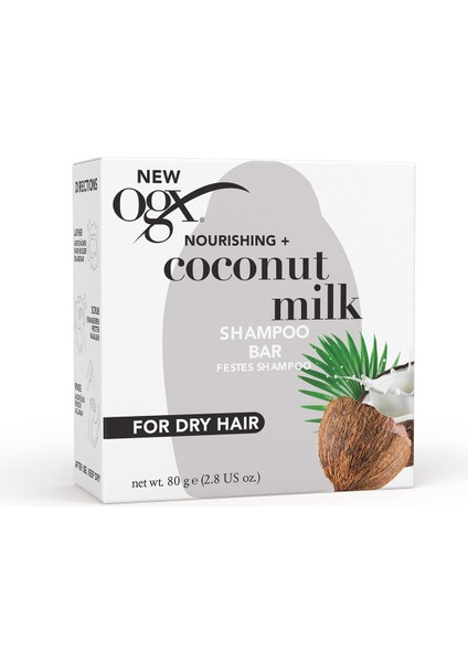 Coconut Milk Katı Şampuan 80 gr