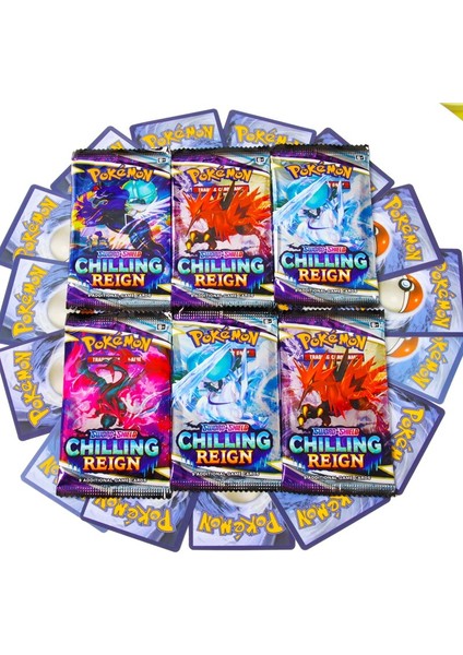 Pokemon Chıllıng Reıgn, Brillant Stars 8 Paket Pokemon Kart & Albüm fiyatları