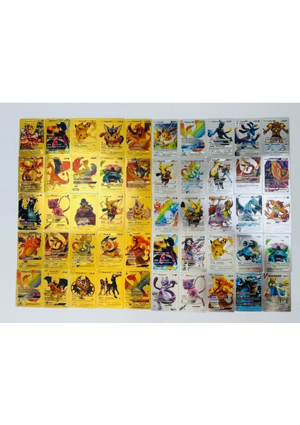 Abetto Market Pokemon Silver & Golden Özel Seri Kart Toplam 50 Adet ve Pokemon Kart Albüm