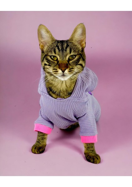 Sweet Bunnyy Kulaklı Kedi Tulumu, Kedi Kıyafeti modelleri