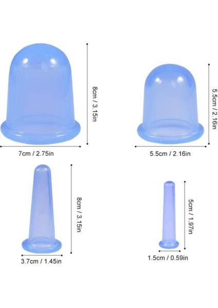 5'li Terapi Vakumlu Silikon Masaj Bardak Seti indirimleri