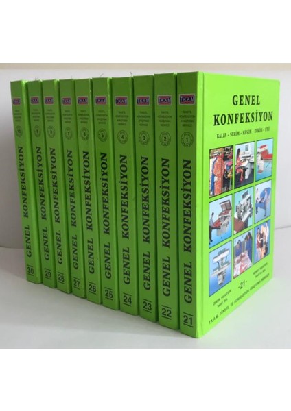 Genel Konfeksiyon, Kalıp, Serim, Kesim, Dikim, Ütü (10 Cilt) Kitap Serisi