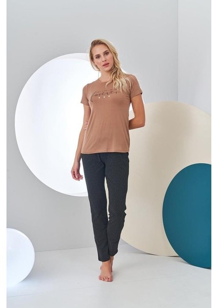 24211 Kadın Kısa Kollu Pijama Takımı