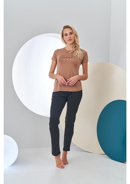 24211 Kadın Kısa Kollu Pijama Takımı