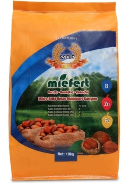 Miefert B - Zn - Fe Bardak Gübresi 10 kg