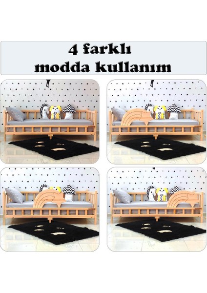 Montessori Yatak Yıldız Korumalıklı Çocuk Yatağı Premium fiyatları