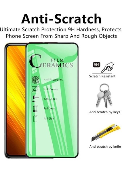 Realme 3 Pro Nano Seramik 9D Ekran Koruyucu - Ultra Darbe Emici Etkin Koruma - Ekranı Tam Kaplar