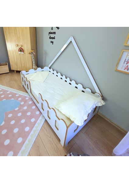 Zirkon Montessori Yatak Mdf Çocuk Karyola Bebek Yatak