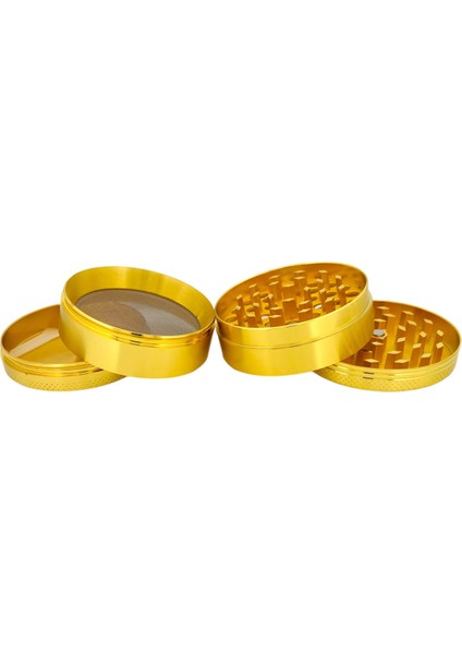 Grınder 4 Kat Herbal Baharat Öğütücü Metal Mıknatıslı 63M-GOLD