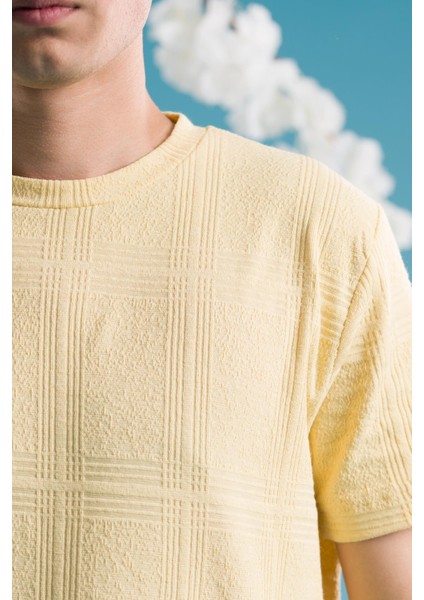 Slimfit Pamuklu Bisiklet Yaka Likralı Kısa Kol Erkek Triko Yazlık T-Shirt indirimleri