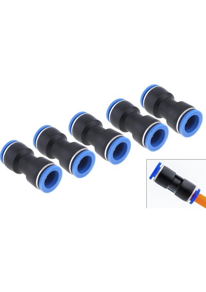 Pnömatik Düz Nipel 4 mm Paket 5 Adet