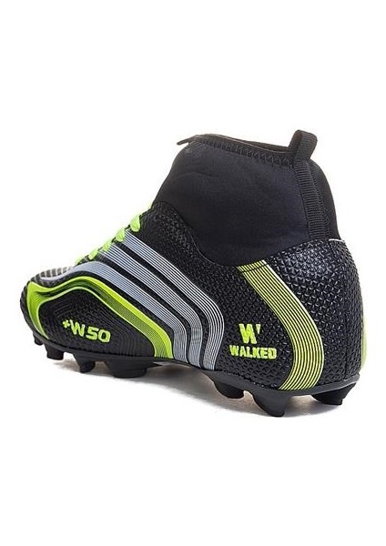 Siyah Sarı Çoraplı Krampon Futbol Ayakkabısı modelleri