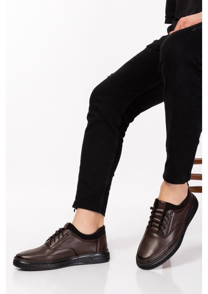 Hakiki Deri Bagcıksız Çok Rahat Erkek Deri Ayakkabı fırsatları