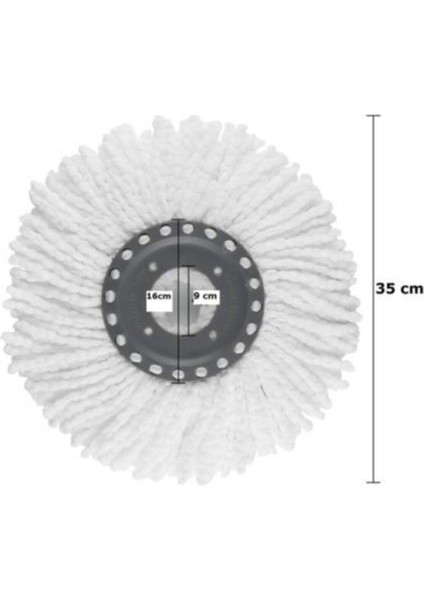 Paspas Yedeği Mikrofiber Mop Vilada Ucu