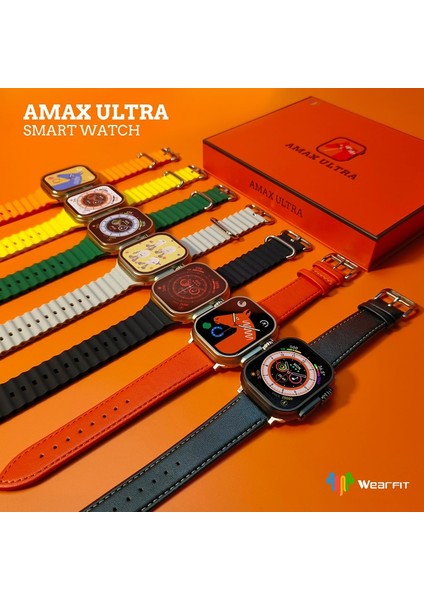 Watch 8 Ultra 49MM Amax Ultra Akıllı Saat Nfc - Gps - Kablosuz Şarj Son En Üst Versiyon