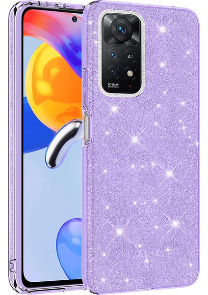 Xiaomi Redmi Note 12 Pro 4g Kılıf Simli Parlak Shining Silikon