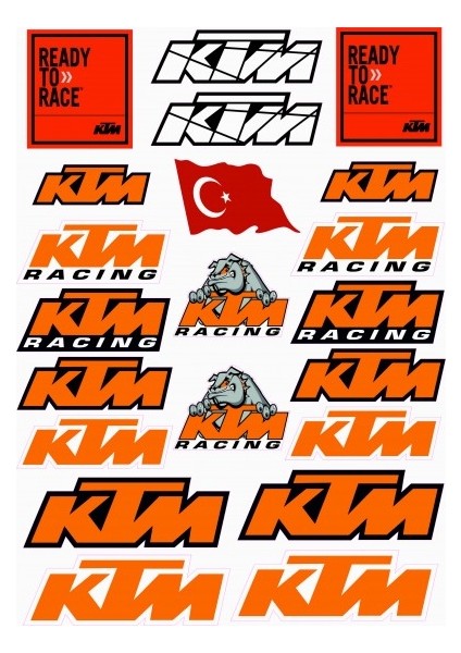 Ktm Etiket Sticker Seti