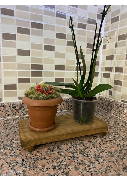 Çok Amaçlı Sunumluk Baharatlık Dekoratif Ahşap Tepsi 12,5 x 28 cm indirimleri