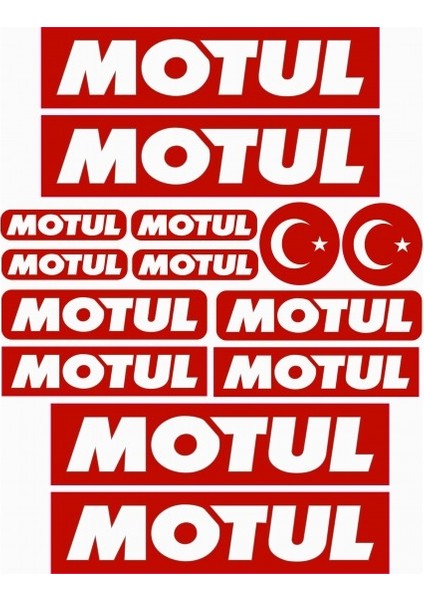 Motul Yazısı Etiket Model 2 A4 Boy