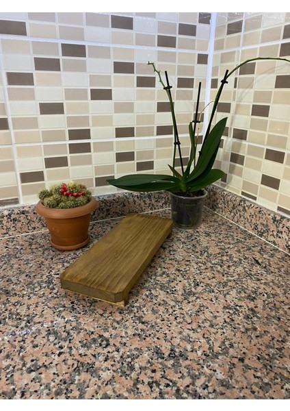 Çok Amaçlı Sunumluk Baharatlık Dekoratif Ahşap Tepsi 11 x 28 cm
