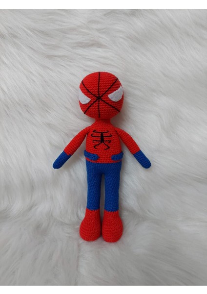 Amigurumi Örümcek Adam Yıkanabilir Organik Oyuncak