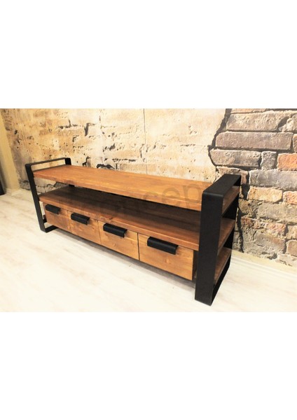 Vivien Masif Ahşap Tv Stand(Uzunluk 120CM)